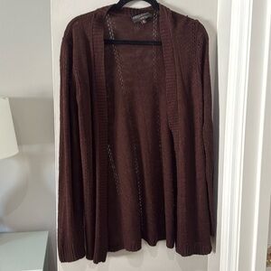 Burgundy open style knitted sweater, absolutely creative, worldwide size medium